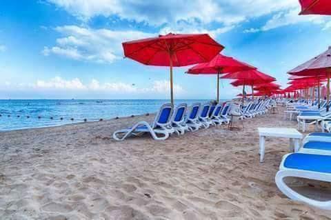 Chalet Porto South Beach - Beach Front Sea View Ain Sukhna Extérieur photo