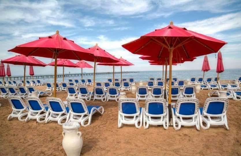 Chalet Porto South Beach - Beach Front Sea View Ain Sukhna Extérieur photo